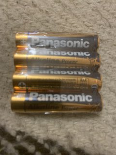 Батарейка Panasonic, ААА (LR03, 24A), Alkaline Power, щелочная, 1.5 В, спайка, 4 шт - фото 2 от пользователя