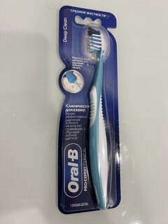 Зубная щетка Oral-B, Pro-Expert Clinical Глубокое очищение, средней жесткости, взрослая, 35, в ассортименте - фото 1 от пользователя