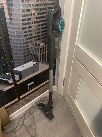 Пылесос вертикальный, Sakura, SA-8317GT, 800 Вт, с контейнером, 0.9 л, сухая уборка, серый-тиффани - фото 2 от пользователя