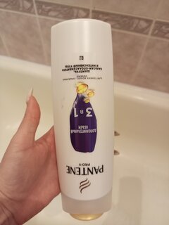 Шампунь, бальзам-ополаскиватель для тонких волос, Pantene Pro-V, 3в1 Дополнительный объем, 360 мл - фото 7 от пользователя