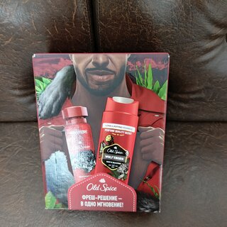 Набор подарочный мужской, Old Spice, Wolfthorn, дезодорант спрей 150 мл + гель для душа 250 мл - фото 1 от пользователя