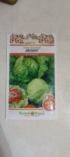 Семена Салат кочанный, Айсберг, 2 г, 200% NEW, цветная упаковка, Русский огород - фото 6 от пользователя