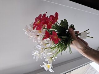 Цветок искусственный пасхальный, Полевые, 5 веток, 30 см, в ассортименте, FP202 - фото 8 от пользователя