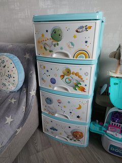 Комод детский 4 ящика, Динозавры, 38х48х98 см, Альтернатива, для мальчиков, М1243 - фото 4 от пользователя