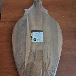 Доска разделочная акация, с ручкой, 35х22х1.6 см, с ручкой, прямоугольная, Daniks, CB36735A - фото 4 от пользователя