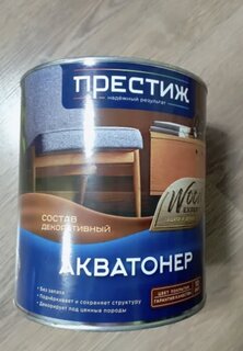 Пропитка Престиж, Акватонер, для внутренних работ, дуб, 0.9 л - фото 1 от пользователя