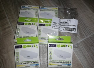 Лампа светодиодная GX53, 9 Вт, 230 В, 6500 К, холодный белый свет, General Lighting Systems, GLDEN-GX53 - фото 4 от пользователя