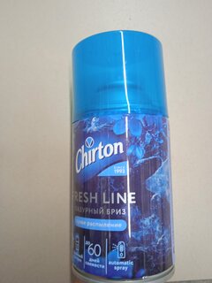 Освежитель воздуха Chirton, 250 мл, Fresh Line Лазурный Бриз, сменный, сухое распыление, 12,50 - фото 4 от пользователя