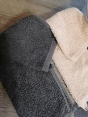 Набор полотенец кухонных 2 шт, 30х50 см, махровый, 100% хлопок, 450 г/м2, Barkas, Verde, песочно-серый, Узбекистан, AI-1504002 - фото 9 от пользователя