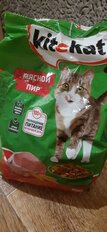 Корм для животных Kitekat, 800 г, для взрослых кошек, сухой, мясной пир, пакет, 10132140 - фото 1 от пользователя