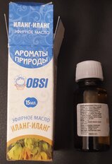 Масло эфирное OBSI, Иланг-иланг, 15 мл, БМ067 - фото 5 от пользователя