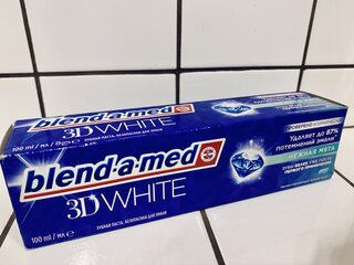 Зубная паста Blend-a-med, 3D White Нежная мята, 100 мл - фото 4 от пользователя