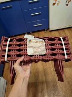 Забор декоративный пластмасса, Диорит, Ивушка, 25х300 см, бордовый, 15020 - фото 1 от пользователя