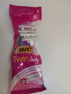 Станок для бритья Bic, Twin Lady, для женщин, 5 шт, одноразовые, 868207 - фото 1 от пользователя