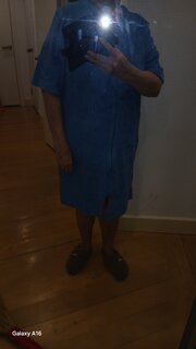 Халат женский, махровый, 80% хлопок, 20% полиэстер, темно-голубой, 50, Багира, LX 13-005/1 - фото 1 от пользователя