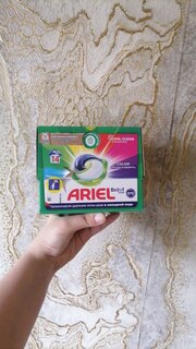 Капсулы для стирки Ariel, Capsules Color, для цветного белья, 14 шт, 19.5 г - фото 2 от пользователя