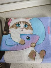 Полотенце кухонное вафельное, 45х60 см, 100% хлопок, Кис-кис, в ассортименте, Россия, Трт3109-1/150 - фото 3 от пользователя