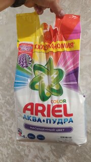 Стиральный порошок Ariel, 6 кг, автомат, для цветного белья, Color - фото 7 от пользователя