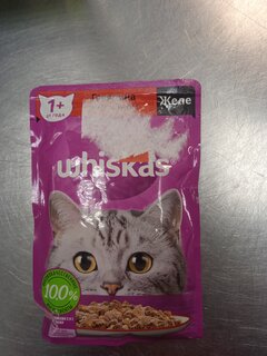 Корм для животных Whiskas, 75 г, для взрослых кошек 1+, желе, говядина/ягнятина, пауч, G8457 - фото 9 от пользователя