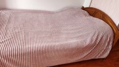 Плед 2-спальный, 180х200 см, велсофт жаккард, 100% полиэстер, Silvano, Неаполь Полоски, пыльно-розовый - фото 7 от пользователя