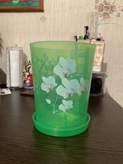 Горшок для цветов пластик, 1.2 л, 12.5х15 см, для орхидей, Альтернатива, М1452 - фото 6 от пользователя