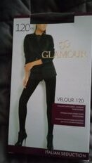 Колготки Glamour, Velour, 120 DEN, р. 4, nero/черные - фото 1 от пользователя