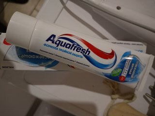 Зубная паста Aquafresh, Освежающе-мятная, 100 мл - фото 1 от пользователя