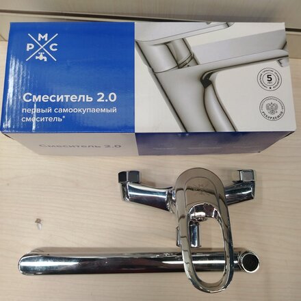 Смеситель для ванны, РМС, с картриджем, хром, SL55-006E - фото 4 от пользователя