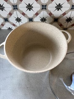 Кастрюля алюминий, антипригарное покрытие, 5 л, с крышкой, крышка стекло, Гурман, Estima, ГМк503 ЭБИ, бежевая, индукция - фото 5 от пользователя
