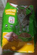 Корм для животных Kitekat, 800 г, для взрослых кошек, сухой, аппетитная курочка, пакет, 10132065 - фото 1 от пользователя