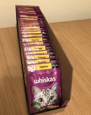 Корм для животных Whiskas, 75 г, для взрослых кошек 1+, кусочки в желе, курица, пауч, G8459 - фото 8 от пользователя