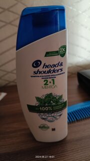 Шампунь Head &amp; Shoulders, 2в1 Ментол, против перхоти, 200 мл - фото 6 от пользователя