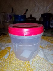 Банка для сыпучих продуктов, пластик, 0.5 л, 10 см, с крышкой, Полимербыт, С432, в ассортименте - фото 5 от пользователя