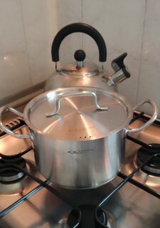 Кастрюля нержавеющая сталь, 3 л, с крышкой, крышка нержавеющая сталь, Катунь, Общепит, КТ-ОБ-03, металлик - фото 8 от пользователя