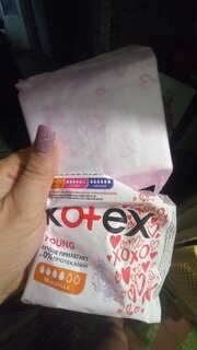 Прокладки женские Kotex, Young Normal, 10 шт, для девочек подростков, 4426 - фото 5 от пользователя