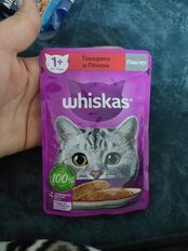 Корм для животных Whiskas, 75 г, для взрослых кошек 1+, паштет, говядина/печень, пауч, G8474 - фото 7 от пользователя