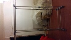 Вешалка напольная 92х42х155 см, металл, с колесами, телескопическая, 35 кг, T2020-2585 - фото 9 от пользователя